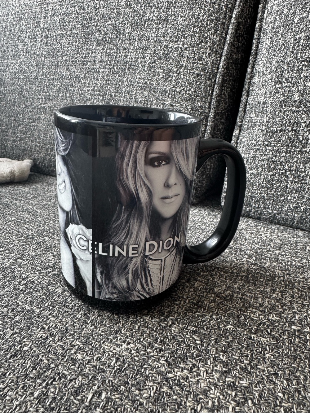 Celine Black Photo Print Ceramic Mug
